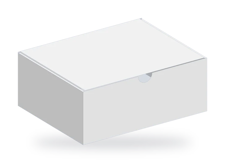 무료 3D 탭에서 내려받은 흰 골판지 택배 박스의 빈 PNG, 254 × 203.2 × 101.6mm(10 × 8 × 4인치)