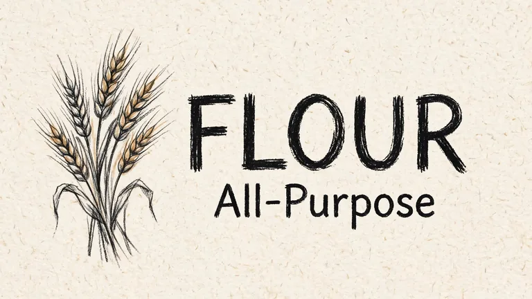 FLOURのキッチン保存容器のラベル、AIラベルデザインで作成